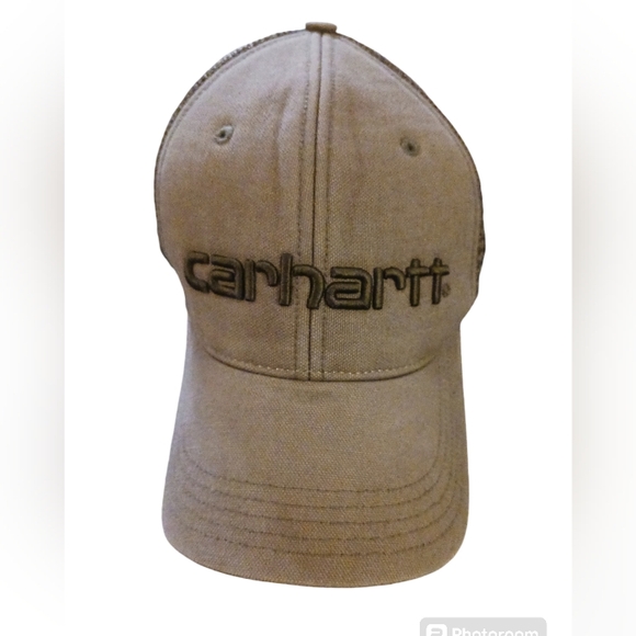 CARHARTT mesh back truckers cap. Mens. Color: Olive. - Picture 1 of 9